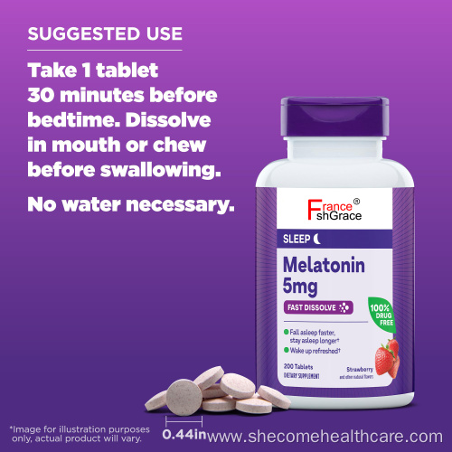 Melatonin capsules for Restful Sleep Fast Dissolve Melatonin